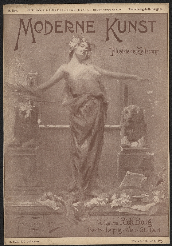 signatura nečitelná – Moderne Kunst, 14. Heft, XIV. Jahrgang, Berlin-Leipzig-Wien-Stuttgart 