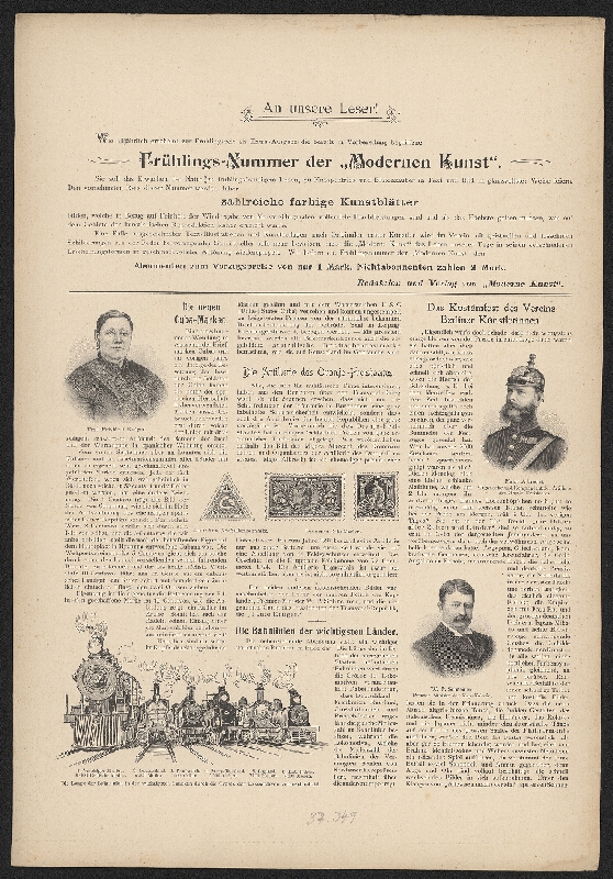 signatura nečitelná – Moderne Kunst, 14. Heft, XIV. Jahrgang, Berlin-Leipzig-Wien-Stuttgart 