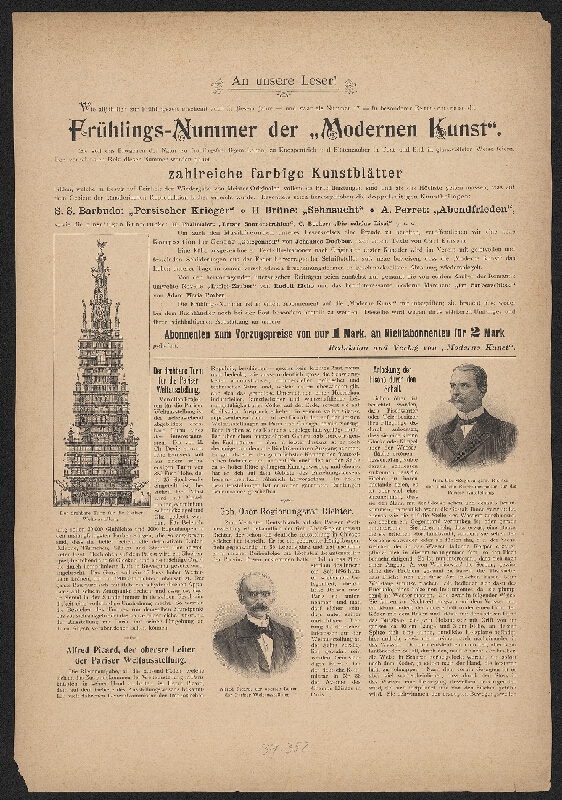 Hans Schulze – Moderne Kunst, 16. Heft, XIV. Jahrgang, Berlin-Leipzig-Wien-Stuttgart 