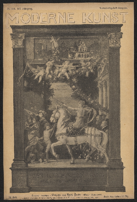signatura nečitelná – Moderne Kunst, 20. Heft, XIV. Jahrgang, Künstlerhaus Einweihung München 1900 