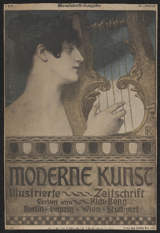 signatura FK – Moderne Kunst, 7. Heft, XX. Jahrgang, Künstlerhaus Einweihung München 1900 