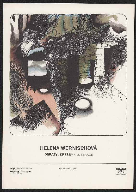 Bedřich Skála – Helena Wernischová, obrazy, kresby, ilustrace ... 1986 