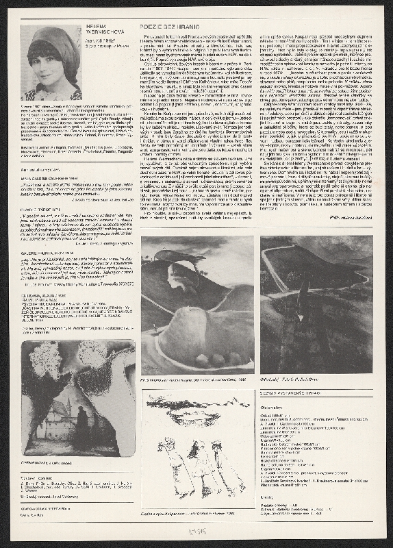 Bedřich Skála – Helena Wernischová, obrazy, kresby, ilustrace ... 1986 