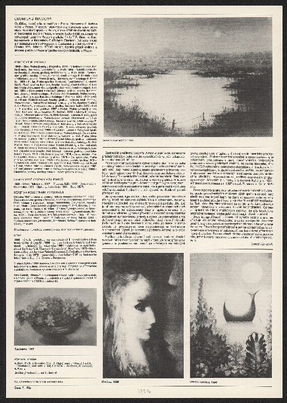 Bedřich Skála – Ludmila Jiřincová, Obrazy z let 1982-1986, Galerie Fronta 