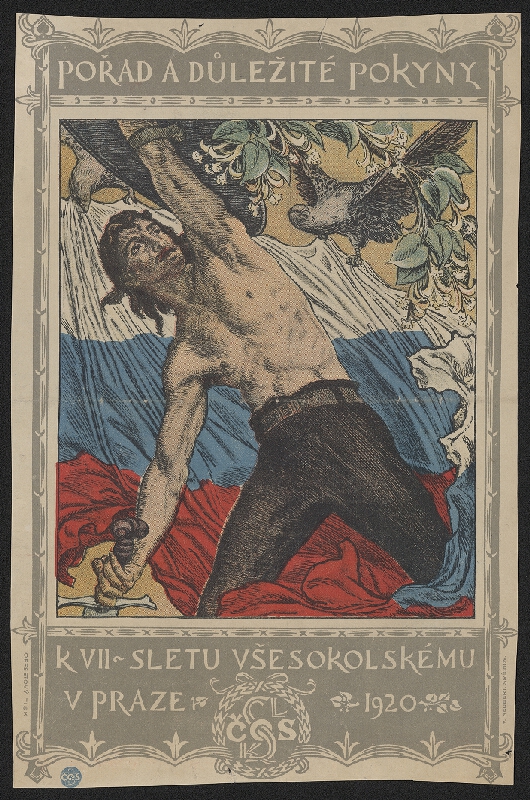 Jakub Obrovský – Pořad a důležité pokyny k VII. sletu všesokolskému v Praze 1920 