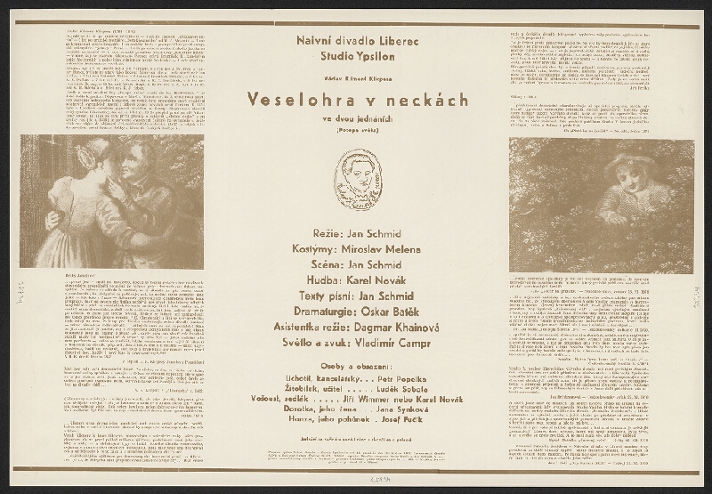 Jan Schmid – V.K. Klispera, Veselohra v neckách. Naivní divadlo v Liberci, Studio Ypsilon 