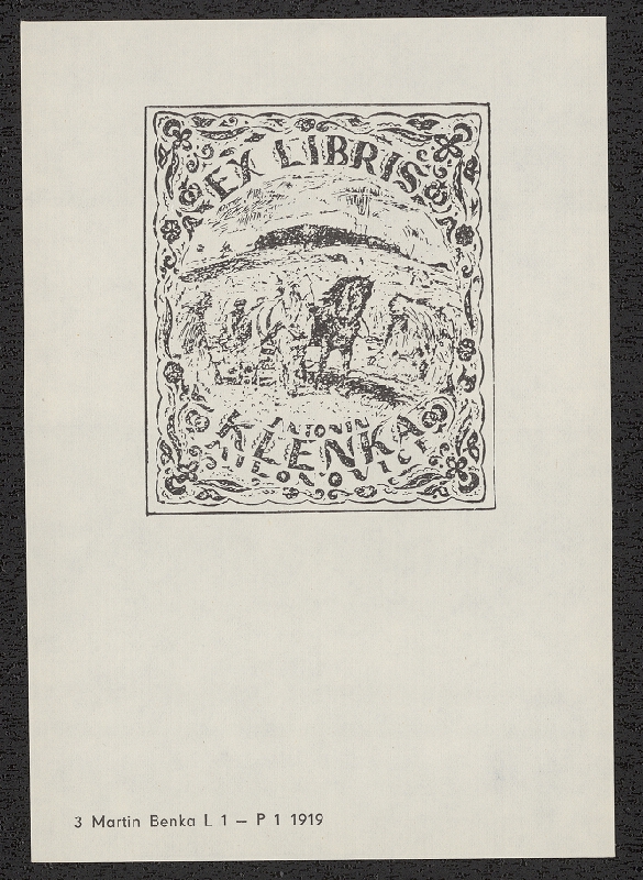 Martin Benka – Exlibrisy Martina Benku 1888-1968. SNG Bratislava 1968 