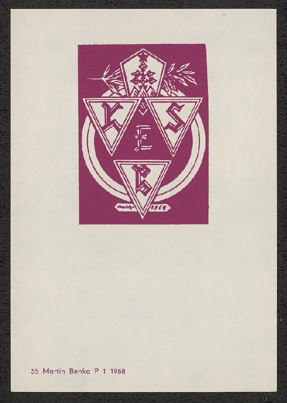 Martin Benka – Exlibrisy Martina Benku 1888-1968. SNG Bratislava 1968 
