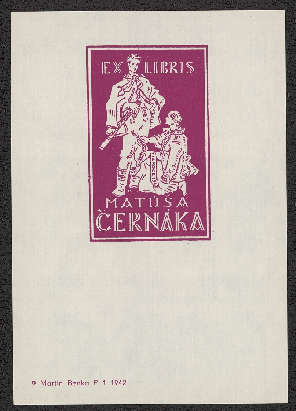 Martin Benka – Exlibrisy Martina Benku 1888-1968. SNG Bratislava 1968 