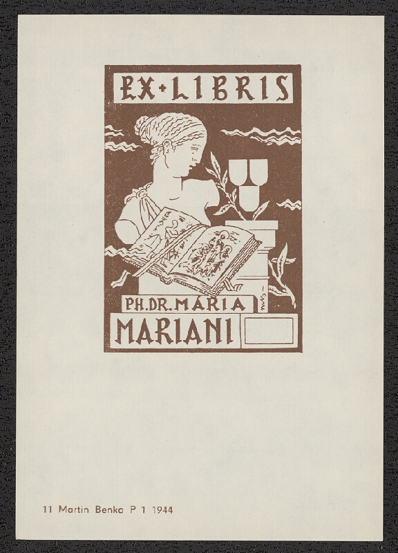 Martin Benka – Exlibrisy Martina Benku 1888-1968. SNG Bratislava 1968 