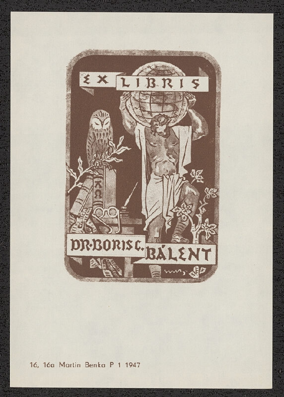 Martin Benka – Exlibrisy Martina Benku 1888-1968. SNG Bratislava 1968 