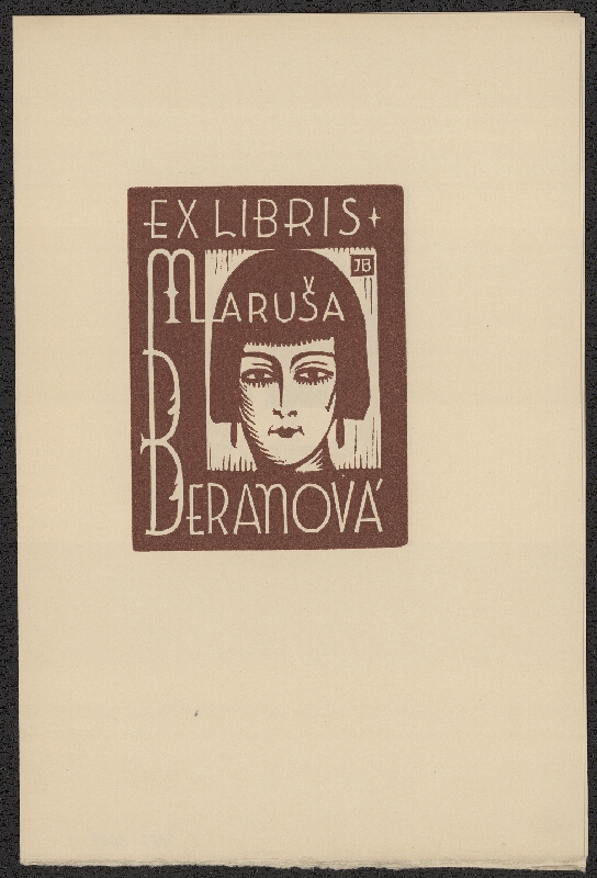 Jaro (Jaroslav) Beran – Jaro Beran; Ex libris. Soubor 10 linorytů. MCMXXXII 