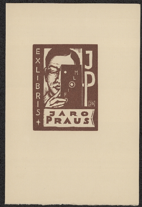 Jaro (Jaroslav) Beran – Jaro Beran; Ex libris. Soubor 10 linorytů. MCMXXXII 