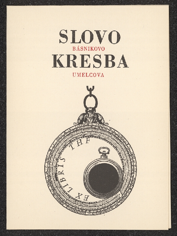 Robert (Róbert) Brož – Ex librisy básnika. Slovo básnikovo, kresba umelcova. 1970 