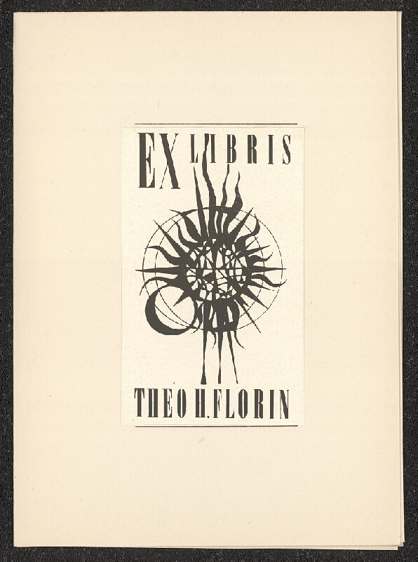 Robert (Róbert) Brož – Ex librisy básnika. Slovo básnikovo, kresba umelcova. 1970 