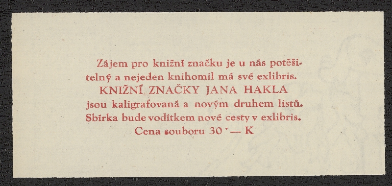 Jan Hakl – Knižní značky Jana Hakla. MCMXLIII 