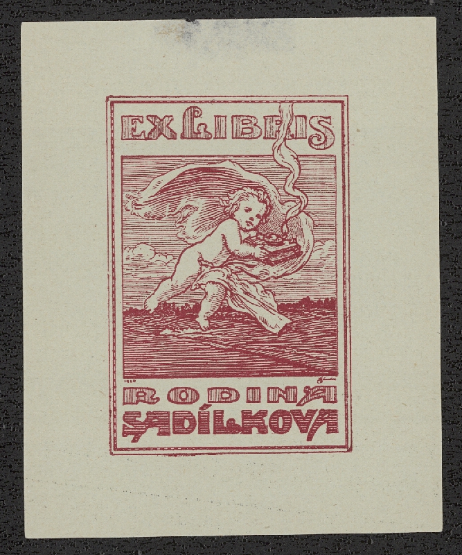 Antonín Häusler – Ex libris rodina Sadílková 