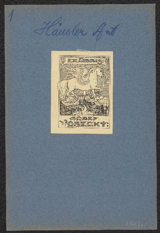 Antonín Häusler – Ex libris Josef Vosecký 