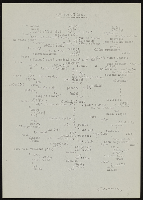 Karel Adamus – Zpěv pro tři hlasy 