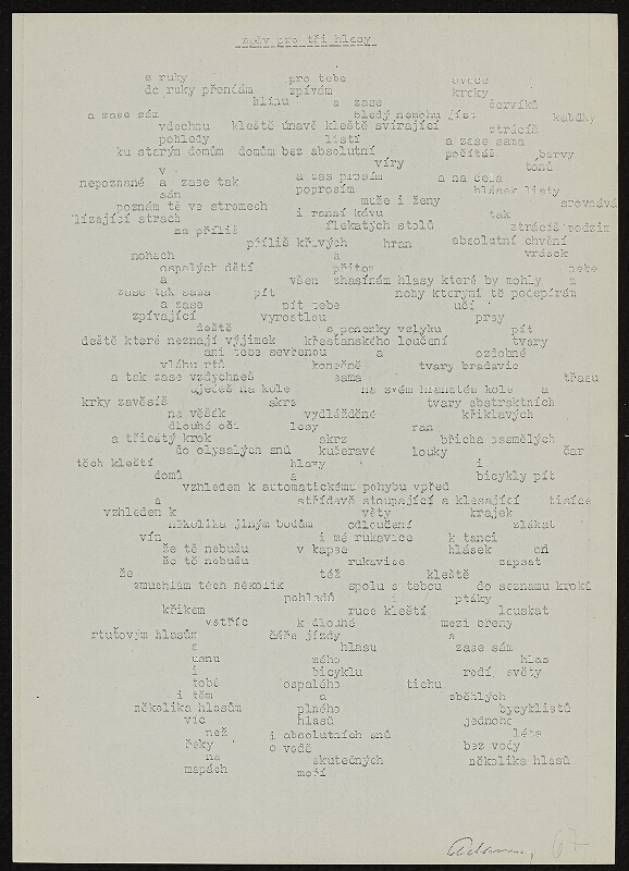 Karel Adamus – Zpěv pro tři hlasy 