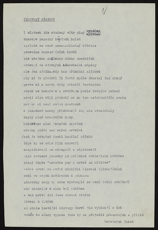 Ladislav Novák – Židovský hřbitov 