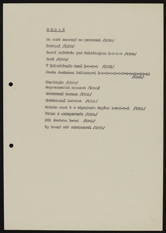 Ladislav Novák – Závratě (básně z let 1960 - 1965) 