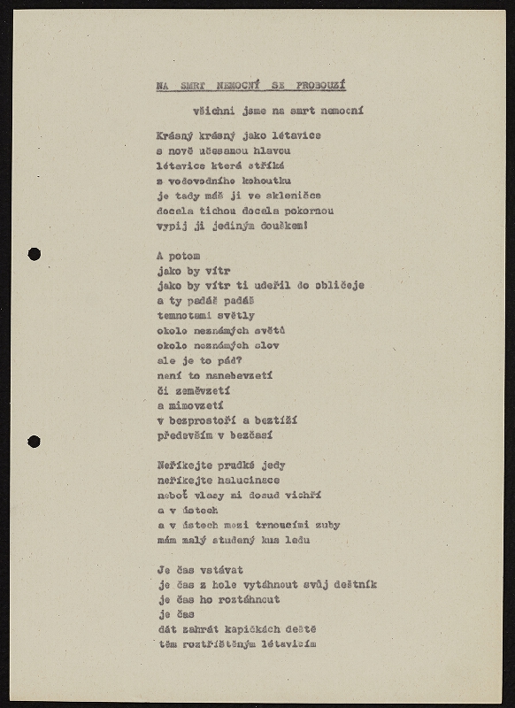 Ladislav Novák – Závratě (básně z let 1960 - 1965) 