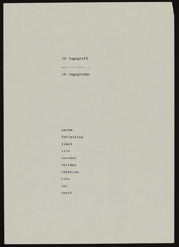 Pavel Rudolf – 10 logogrifů 