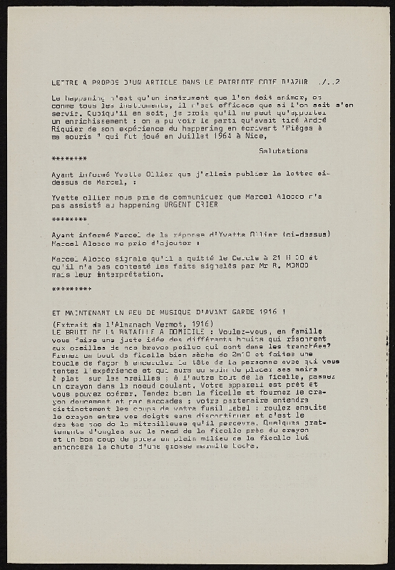 Ben Vautier – Galerie Ben Doute de Tout Presente 