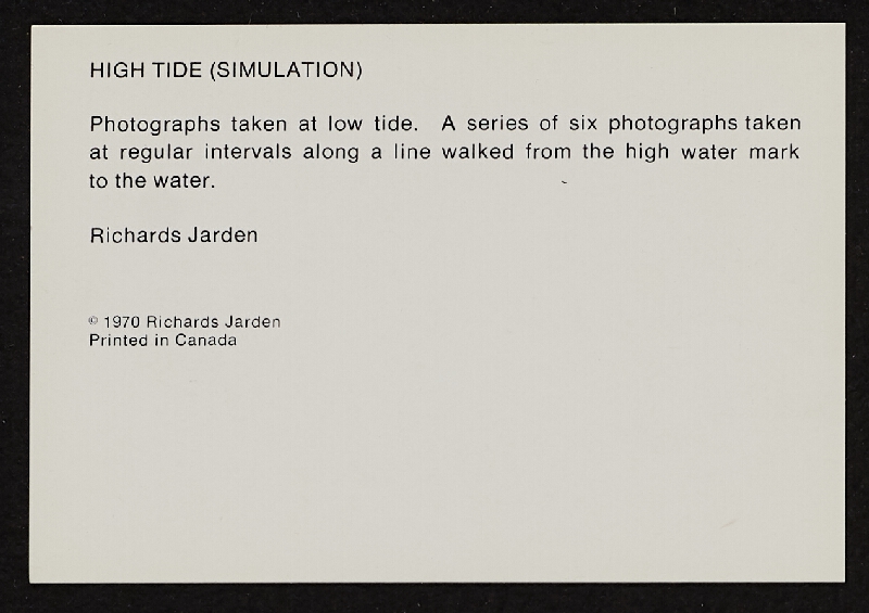 Richards Jarden – High Tide (Simulation) 
