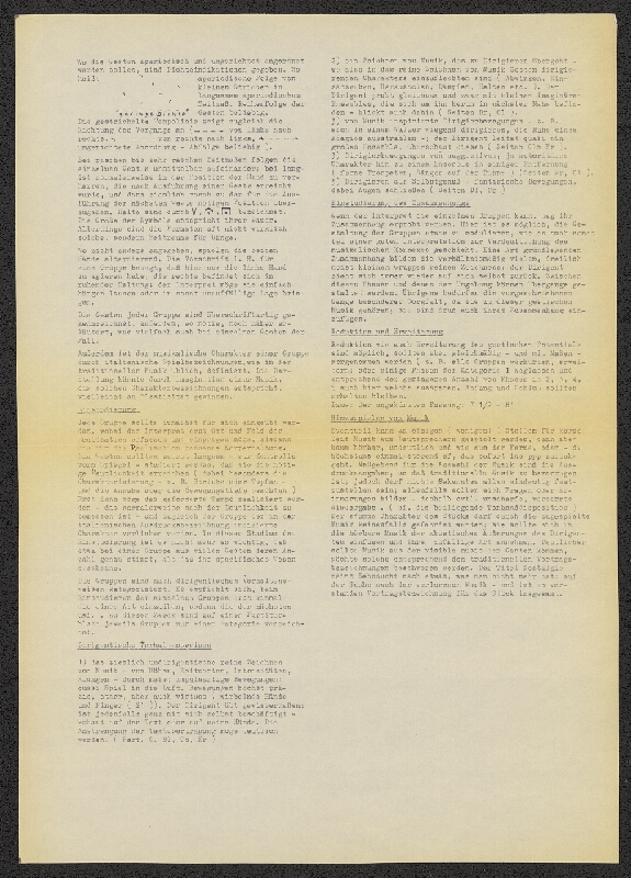 Dieter Schnebel – Nostalgie für 1 Dirigenten 