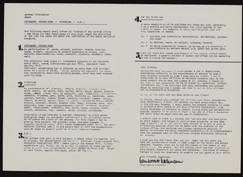 Hans-Werner Kalkmann – Statement of Accounts 