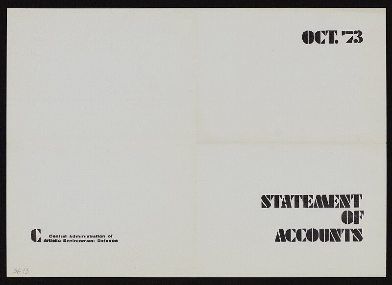 Hans-Werner Kalkmann – Statement of Accounts 