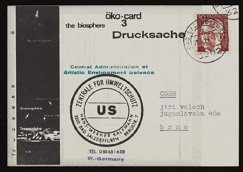 Hans-Werner Kalkmann – Öko-card 3 the biosphere 