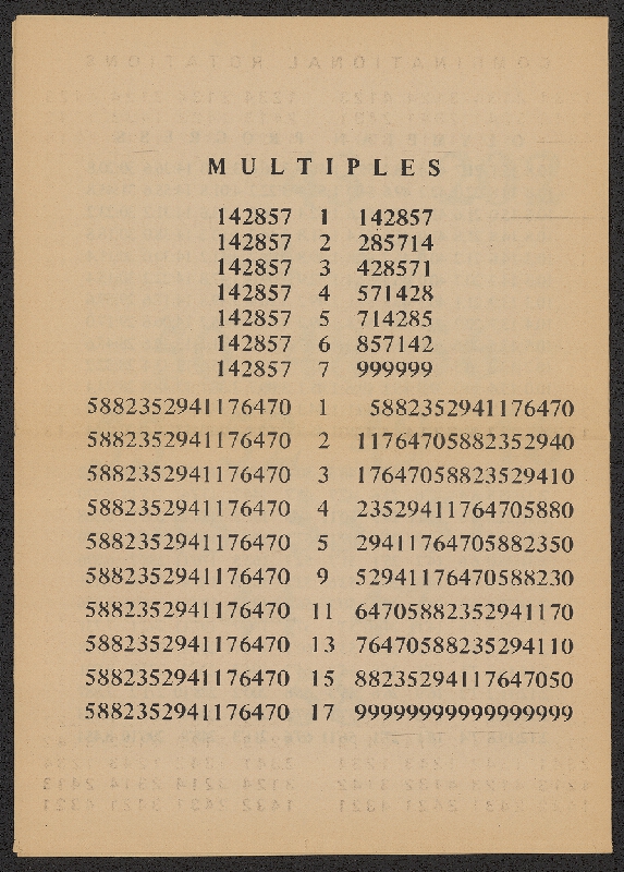 Richard Kostelanetz – Numbers: POEMS & STORIES 