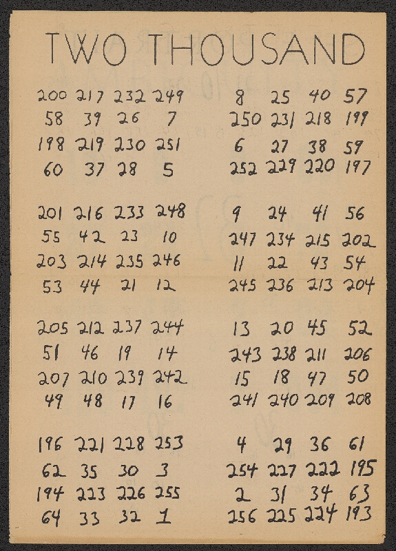 Richard Kostelanetz – Numbers: POEMS & STORIES 