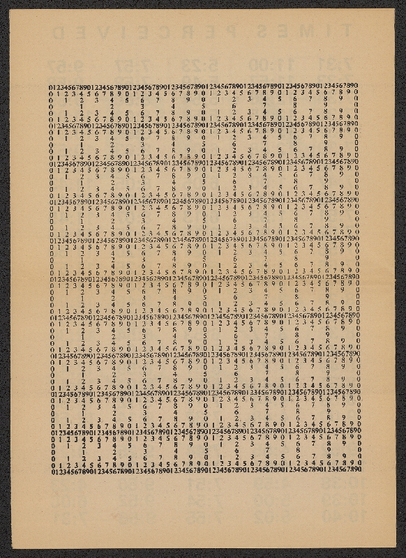 Richard Kostelanetz – Numbers: POEMS & STORIES 