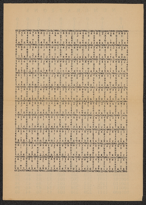 Richard Kostelanetz – Numbers: POEMS & STORIES 