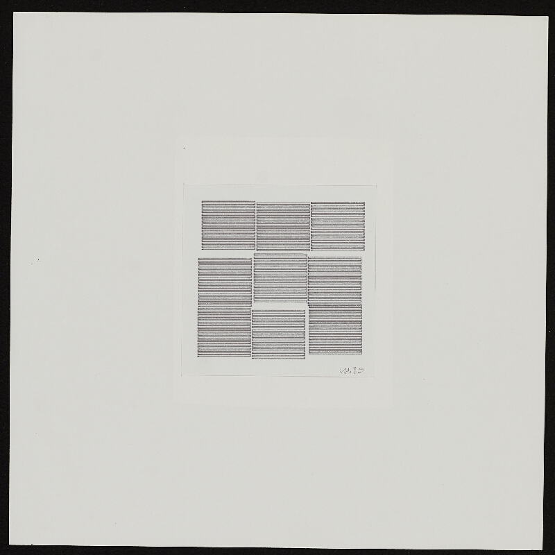 Vera Molnar – 9 Carres. 9 Lignes 