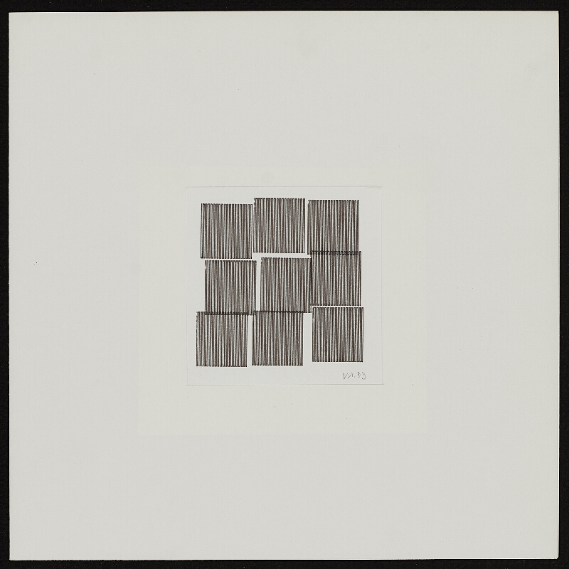 Vera Molnar – 9 Carres. 9 Lignes 