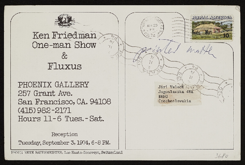 Ken Friedman – One-man show & Fluxus 