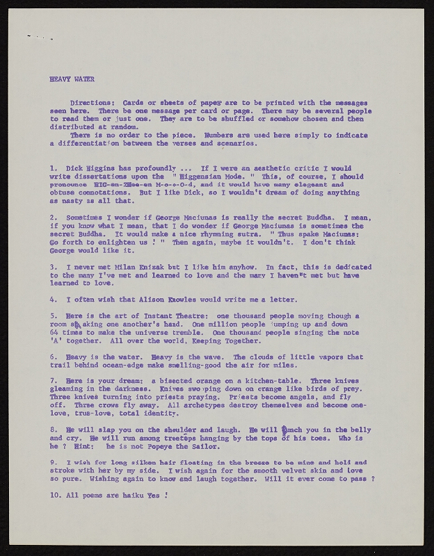 Ken Friedman – Heavy Water 