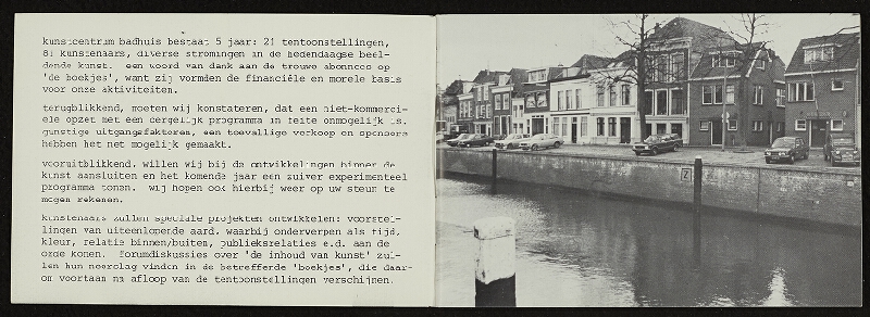 Antoinette Hilgemann-de Stigter ed. – Vijf jaar Kunstcentrum Badhuis, Kunstinformatie 14, jaargang 5 no. 4, december 1979, Kunstcentrum Badhuis, Gorinchem, Holland (1-30) 