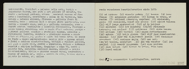 Karel Malich – Karel Malich, 1972-80, Kunstinformatie 37, jaargang 8 no. 2, juni 1982, Kunstcentrum Badhuis, Gorinchem, Holland (1-30) 