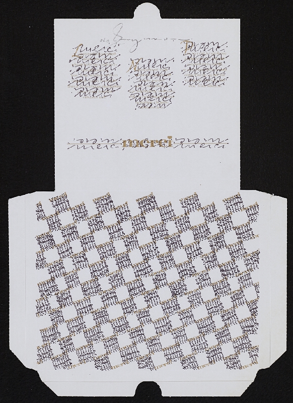 Ivan Kříž – Merci: oltář kaligrafie 