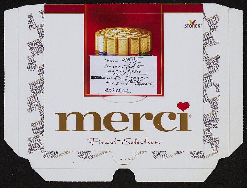 Ivan Kříž – Merci: oltář kaligrafie 