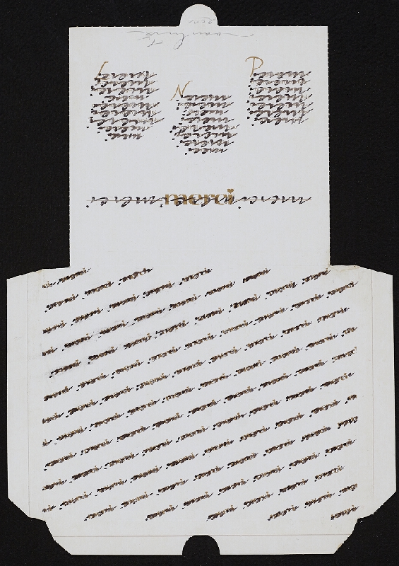 Ivan Kříž – Kaligrafický oltář Merci 