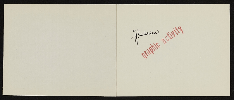 Jiří Hynek Kocman – My Activity, report no. 2 Graphic Activity, Tinktury 