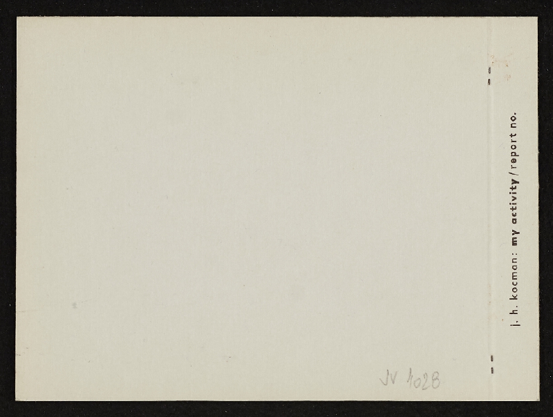 Jiří Hynek Kocman – My Activity, report no. 2 Graphic Activity, Tinktury 