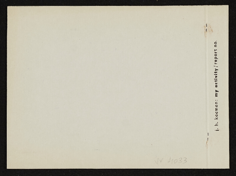 Jiří Hynek Kocman – My Activity, report no. 7 Graphoic Activity Xylotypy 